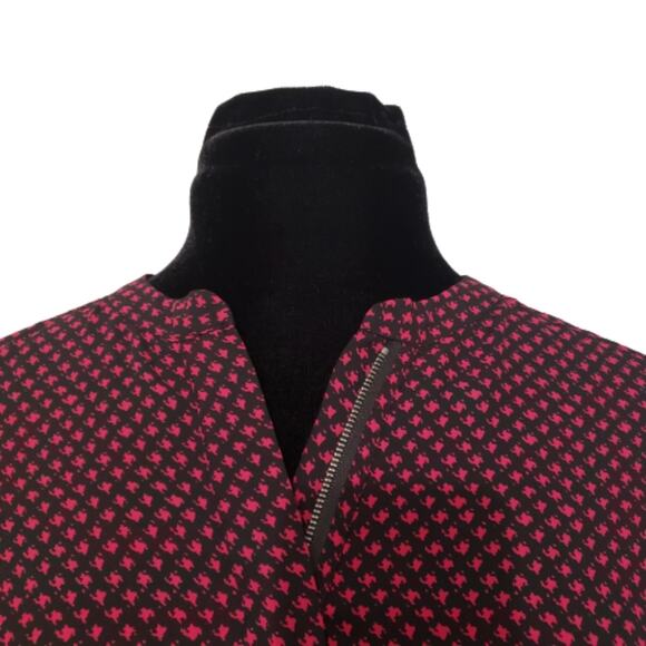 Halogen Black & Pink Long Sleeve 1/4 Zip Front Top Small - Picture 5 of 12